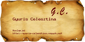 Gyuris Celesztina névjegykártya